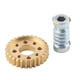 thumbnail image 2 of Reductor De Velocidad De Tornillo Sin Fin, Juego De Engranajes De Tornillo Sin Fin De Bloqueo Automático Eje De Engranaje De Orificio De 6 Mm Alta Torsión Para Accesorios De ANGGREK FB1012, 2 of 8