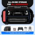thumbnail image 4 of Sac de Rangement Séparé pour Switch 2 Coque Rigide Étui de Voyage Grande Capacité Couches Détachables & Sangle Réglable Compatible avec Console/quai/accessoires Étui 2-en-1, 4 of 9