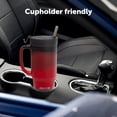 thumbnail image 2 of Silipint 32oz Silicone Humbler Tumbler with Handle, Flip Lid and Straw – BPA-Free, Non-Toxic, Unbreakable, Microwave, Dishwasher Safe – Perfect for Tea, Cold Water, Volcano - Pack of 2, 2 of 4
