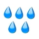 thumbnail image 1 of 5 piezas de pinzas para el pelo con forma de emoji, horquillas azules con forma de gota de agua y sudor enfadado, pinzas para el pelo divertidas y enojadas, accesorios para el pelo, 1 of 4