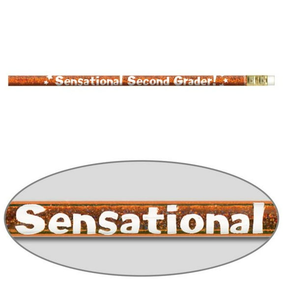 Grade-Specific Welcome Pencils - 12 Pencils for K, 1st, 2nd or 3rd Grade