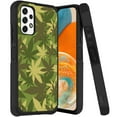 thumbnail image 1 of ANJ+ Rugged Dual Layered Shockproof Slim Hybrid Case + Tempered Glass Cover Compatible with Samsung Galaxy A23 5G - Green Leaves Camo, 1 of 3