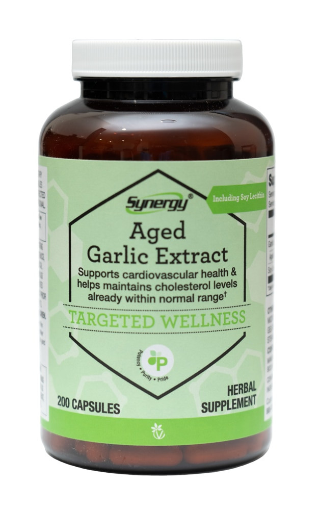 Synergy Aged Garlic Extract Including Soy Lecithin 200 Capsules