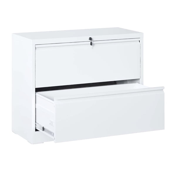 2-Drawer Steel Locking File Cabinet / Improve Office Storage Capacity