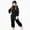 Black, variant on SGFCWSX Girls Snowsuit One Piece Ski Suit, Waterproof Windproof Hooded Winter Jumpsuit for Kids Pink Size 6