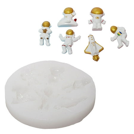 

Astronauts Shaped Silicone Molds Fondant Craft Moulds Cake Candy Chocolate Mould Pastry Mold DIY Cake Decorating Gadgets