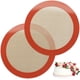 thumbnail image 1 of Tapetes de silicona para hornear, 2 tapetes redondos de silicona para moldes de 23 cm, antiadherentes y reutilizables para hornear pasteles, pan, pizza, macarrones, pasteles, galletas, bollos y, 1 of 5