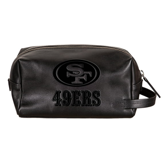 San Francisco 49ers Hybrid Leather Lined Dopp Toiletry Bag