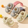 thumbnail image 4 of XIMIN Kids Slippers Girls Boys Slip On Cozy Plush House Cute Cartoon Sheep Fuzzy Shoes with Thick Sole Memory Foam Non-Slip Winter Warm Footwear, 4 of 6