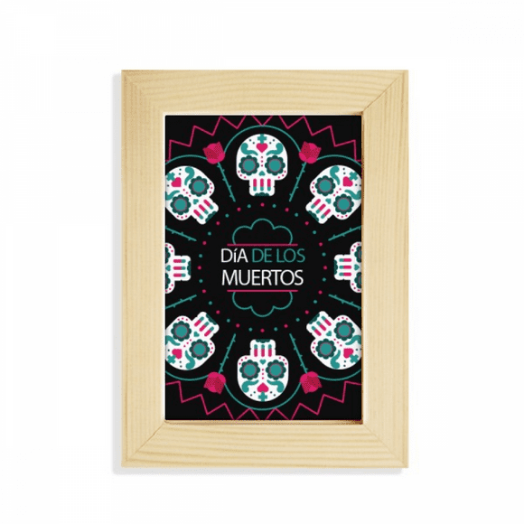l Rose Happy The Day Of The Dead Desktop Display Photo Frame Picture Art Painting 5x7 inch