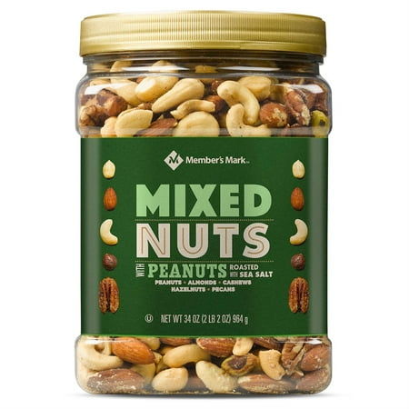 Member S Mark Roasted And Salted Mixed Nuts With Peanuts (34 Oz.) Wholesale, Cheap, Discount, Bulk (1 - Pack)