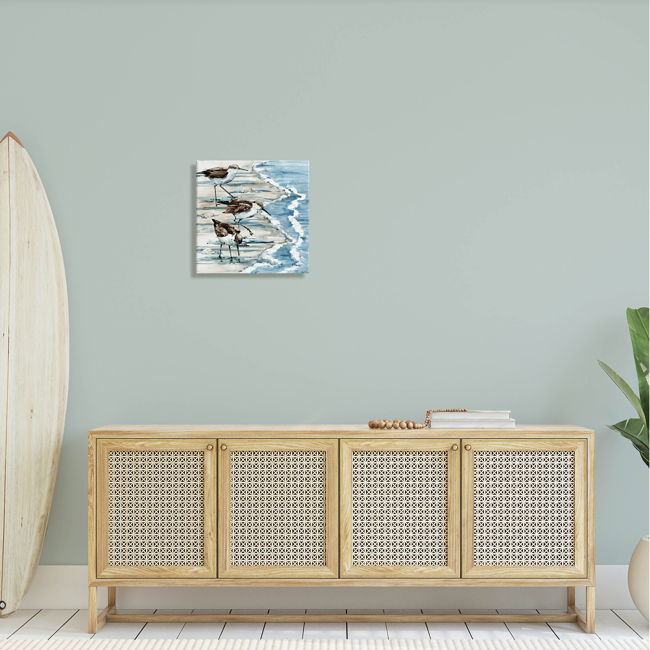 Stupell Industries Rockhampton Sandpipers Beach Ripples Painting Gallery Wrapped Canvas Print Wall Art, Design by Paul Brent