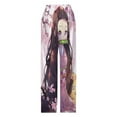 thumbnail image 5 of Demon Slayer Nezuko Pajama Pants Long Sleep Pants Soft Elastic Waist PJ Bottoms Lounge Pants, 5 of 7