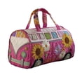 thumbnail image 2 of Vintage Forest Camper Canvas Duffel Bag, Retro Quilted Embroidered Weekender, Large Capacity Travel Tote with Handles for Unisex Outdoor & Gym, 2 of 6