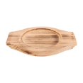 thumbnail image 5 of Wooden Casserole Mat with Handles for Home Use Light Brown Reusable Kitchen Accessory 12.6cm, 5 of 5