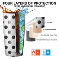 thumbnail image 7 of 20oz Tumbler with Lid and Straw Stainless Black and White Dot Steel Vacuum Insulated Water Coffee Tumbler Cup, Double Wall Vacuum Insulated Travel Mug Reusable Tumblers for Ice Drinks, Hot Beverage, 7 of 7