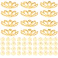 thumbnail image 3 of 1200Pcs Flower Bead Caps Bead Caps Spacer Beads End Caps Necklace Bead Caps for DIY, 3 of 8