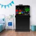 thumbnail image 3 of GloFish Plant Aquarium Décor, Green and Blue Medium, Fluorescent Under Blue LED Light, 3 of 7