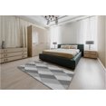 thumbnail image 4 of Ahgly Company Indoor Rectangle Patterned Smokey Gray Area Rugs, 3' x 5', 4 of 6