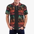 thumbnail image 3 of Balery Go Surfer Printed Men’s Short Sleeve Polo Shirt, Midweight Men's Shirt,Golf Polo shirts -Small, 3 of 9