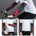thumbnail image 4 of 1 Pair Sun Protection Cooling Arm Sleeves with Thumb Hole for Men or Women Cycling Fishing Basketball Golf Running Football, 4 of 11