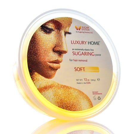 Sugaring Paste  Luxury HOME  - (SOFT (for waxing strips) Organic Hair Removal - Long Lasting Sugar Wax  Easy to Use & Safe