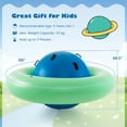thumbnail image 3 of Topcobe 7.5 Foot Giant Inflatable Dome Rocker Bouncer with 6 Built-in Handles for Kids, Blow Up Giant Rocking Ball Playground Equipment, Indoor Outdoor Game Toy Gifts, Green, 3 of 8