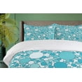 thumbnail image 4 of Ambesonne Abstract Duvet Cover Sets, Modern Bubbles Pattern, 2-King, Turquoise Teal, 4 of 7