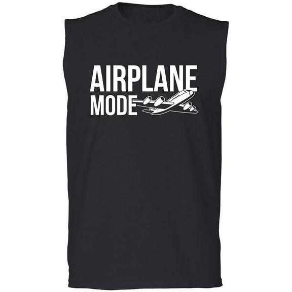 Airplane Mode Adult Sleeveless Tee