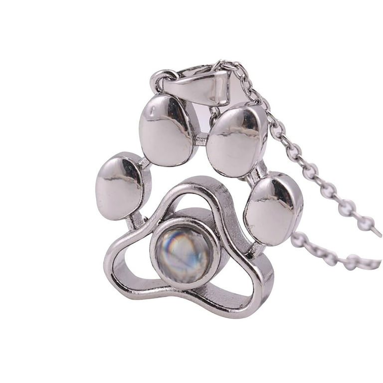 VerPetridure New Animal Dog Paw Print Cute Holiday Gift Projection Necklace  New Fashion Simple Animal Dog Paw Print Cute Holiday Gift Projection  Necklace - Walmart.com