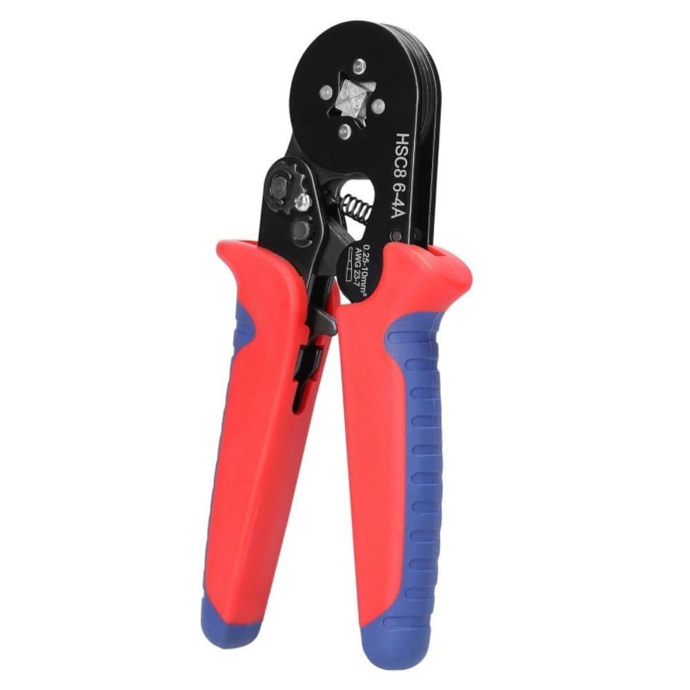 Crimper Plier HSC8 6-4A Ferrule Crimping Tool Kit With 1200pcs Ferrules Connectors Adjustable Ratchet And Lever Crimping Pliers Tool For Wire Sleeves