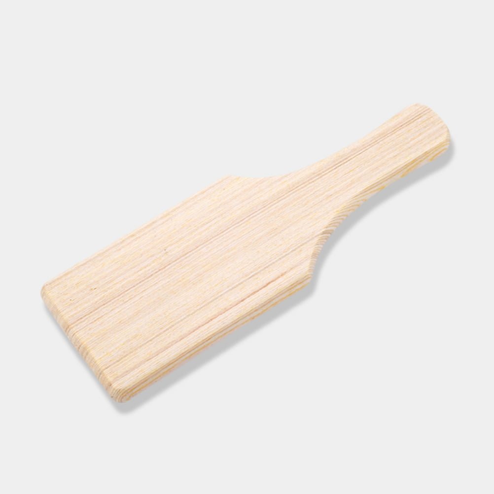 DINHEAROM 4Pcs Wooden Pottery Board Clay Paddle Tool Smooth Finish for Sculpting and Crafting