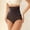 🔥 Coffee, variant on YYV High-Waist Seamless Shaping Briefs Hip-Lift Control No-Roll Design Breathable Stretch Fabric Cotton Lined Crotch Invisible Fit Everyday Shapewear Comfortable Support Panties
