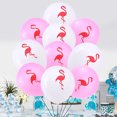 thumbnail image 2 of KAKOWELY 20 globos de látex de 25 cm para fiesta hawaiana, diseño de flamencos (10 blancos + 10 rosas), 2 of 5