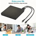 thumbnail image 4 of External CD DVD Drive,USB 2.0 Slim Protectable External CD-RW Drive DVD-ROM Player for Laptops ,Wide Compatibility, 4 of 6