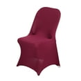thumbnail image 5 of Efavormart 20PCS Stretchy Spandex Fitted Folding Chair Cover Dinning Event Slipcover For Wedding Party Banquet Catering- Burgundy, 5 of 10