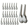 thumbnail image 1 of 24x cucharas para cena, cucharas para sopa, utensilios de cocina, cubiertos, cucharadas ligeras de acero inoxidable para servir en restaurantes S, 1 of 9
