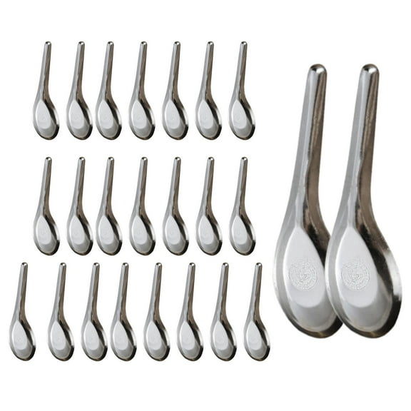 deevoka 24 Pieces Dinner Spoons ware Soup Spoons for Sauces Restaurant Hot Pot S