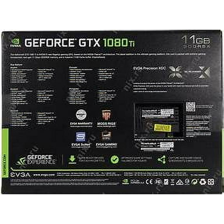  EVGA GeForce GTX 1080 Ti SC2 Gaming, 11GB GDDR5X, iCX  Technology - 9 Thermal Sensors & RGB LED G/P/M, Asynch Fan, Optimized  Airflow Design Graphics Card 11G-P4-6593-KR : Electronics