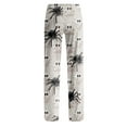 thumbnail image 5 of Dwralegc Halloween Pajama Pants Women Long Bottoms Casual Pajama Pants Elastic Waist Cute Halloween Printed Soft Pj Pants Gray XL, 5 of 7