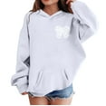 thumbnail image 4 of Ruyang Girls Cute Bowknot Graphic Pullover Hoodies Trendy Preppy Hooded Sweatshirt Oversized Soft Athletic Sweatshirts, 4 of 8