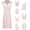 thumbnail image 4 of Women's Multi Strap Backless Dress Casual Sleeveless with Tie Detail Flirty Party Clubwear Summer, 4 of 5
