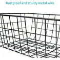 thumbnail image 6 of NOGIS Freezer Baskets,Farmhouse Metal Wire Basket Freezer Storage Wire Baskets Organizer Wire Storage Basket for Kitchen Pantry Organizer Bins,11"x8.7"x4.7"(1Pack,Black Small), 6 of 7