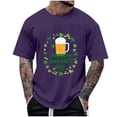 thumbnail image 1 of Camiseta de Manga Corta Casual para Hombres con Estampado Blusa de Verano, 1 of 4