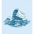 thumbnail image 3 of Ambesonne Graphic Beach Duvet Cover Set, Nautical Waves Art, 2-Calking, Blue Dark Turquoise, 3 of 3