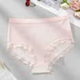 thumbnail image 3 of Posijego Plus Size Underwear for Women High Waist Panties Lace Trim Breathable Lightweight Soft Stretch Briefs, 3 of 9