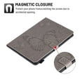 thumbnail image 3 of Dteck for iPad Pro 11 inch 4th Gen (2022)/3rd/2nd/1st Gen(2021/2020/2018),for iPad 10.9 Inch 2022/2020 iPad Air 5th/4th Embossed Butterfly PU Leather Folio Stand Case with Card Holders, gray, 3 of 6