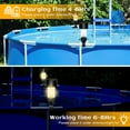 thumbnail image 6 of Solar Pool Lights for Above Ground Pool Frame, 2025 Upgraded Super Bright RGB Waterproof LED Pool Lights, Outdoor Swimming Pool Light for Fence Decoration (6 Packs) -Warm White Light, 6 of 9