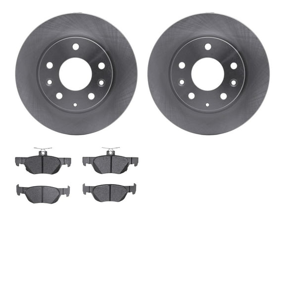 Dynamic Friction Company Rear Brake Rotors with 5000 Advanced Brake Pads 6502-80367
