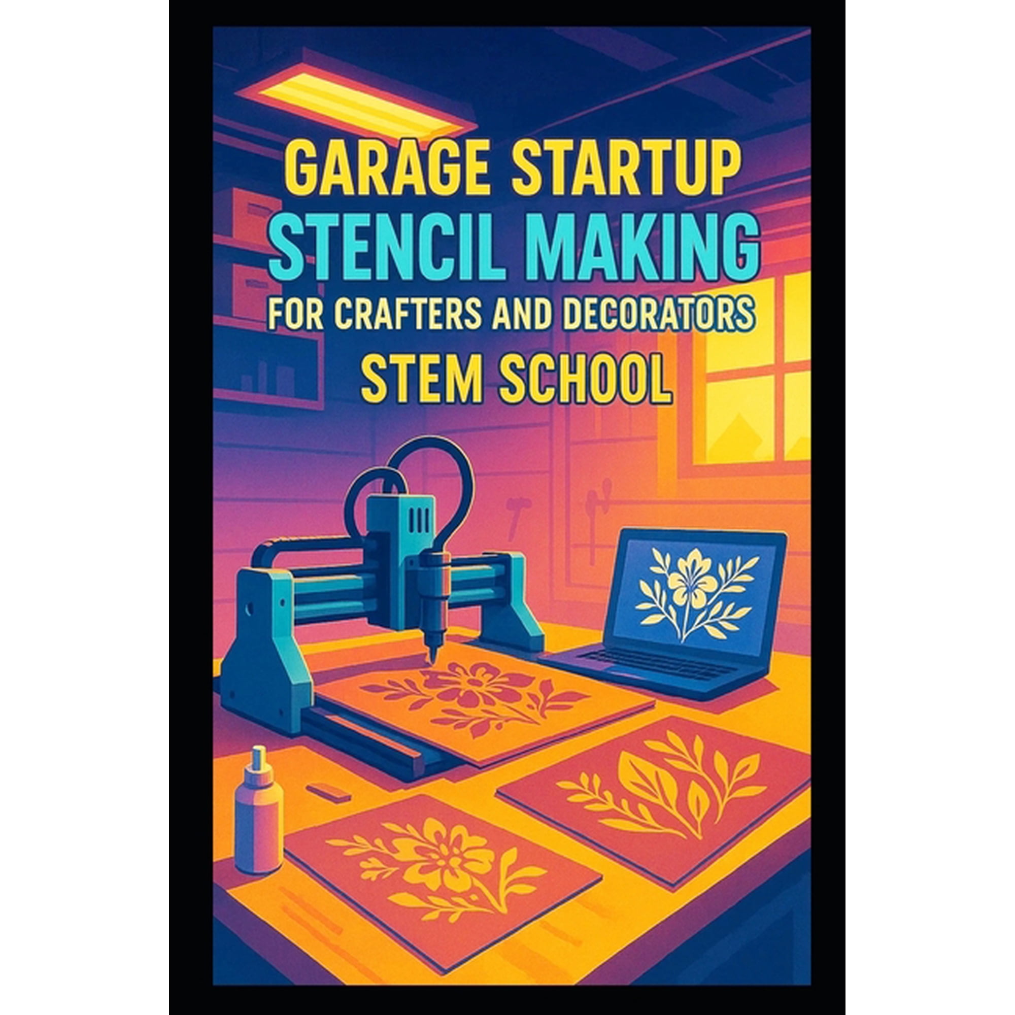 Garage Startup Stencil Making for Crafters and Decorators: Laser-Cut and Vinyl-Cut Reusable Stencils for Wall Art, Cards, (Paperback)
